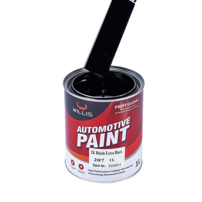 Pintura para automóviles de alto brillo 2K Azulado Extra Negro Revestimiento líquido de fábrica Suministro de múltiples colores Precio bajo Opciones OEM Revestimiento plástico