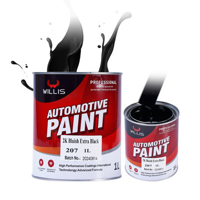Pintura para automóviles de alto brillo 2K Azulado Extra Negro Revestimiento líquido de fábrica Suministro de múltiples colores Precio bajo Opciones OEM Revestimiento plástico