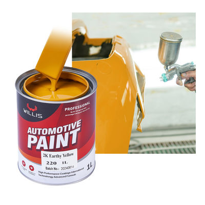 Earthy Yellow 2K Solid Paint with Metallic Finish in 1L 4L 20L 200L Sizes and 2 Years Shelf Life