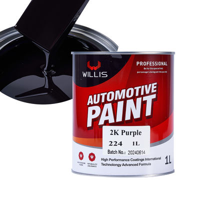 Pintura sólida púrpura de alto rendimiento 2K con resina acrílica y aplicación en aerosol para reparación automotriz