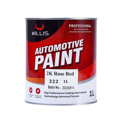 Pintura sólida de resina acrílica de alta densidad 2K con color personalizable para reparación de automóviles