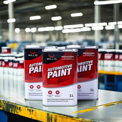 Venta caliente 2K / 1K Corporación de automóviles Pintura automotriz estándar más delgada Revestimientos automotrices 2K / 1K Color Acrílico Base Coat Clear Coat pintura de automóviles