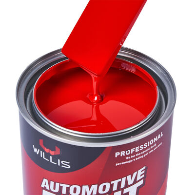 Pintura automotriz sólida de resina acrílica roja china 2K con pintura de reparación automotriz y aerosol de diluyente automotriz para recubrimiento de plástico