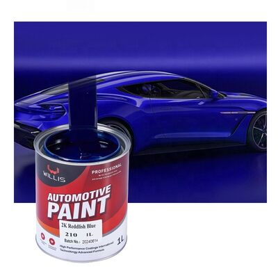 Pintura en aerosol acrílica 2K para barcos y coches, color azul rojizo metálico automotriz para reparación de coches, múltiples colores disponibles, modelo WILLIS 210