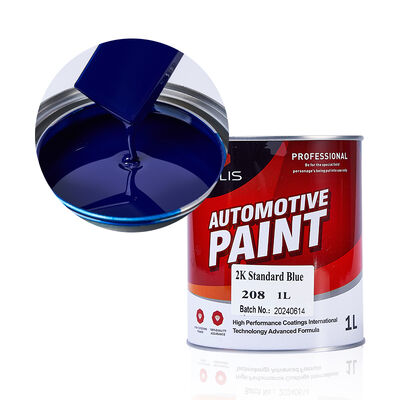 Venta caliente 2K Auto Acrílico Pintura de pulverización Azul Metálico Brillante Coatings líquidos de automóviles Topcoat de múltiples colores Suministro de fábrica OEM