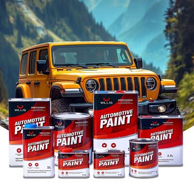 Mejor vendido WILLIS 2K Rojo Acrílico Resina Liquido de recubrimiento de pintura de automóviles y barcos con aplicación de aerosol