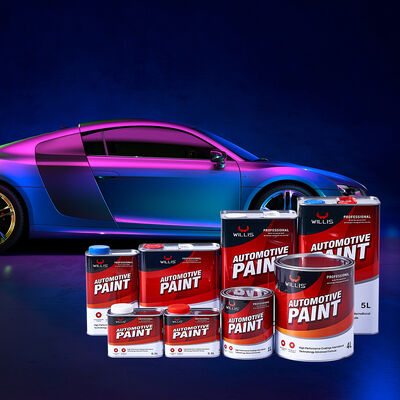 WILLIS 2K Resina acrílica de color sólido pintura de acabado de automóviles para automóviles y reparación de metales aplicación de aerosol recubrimiento líquido