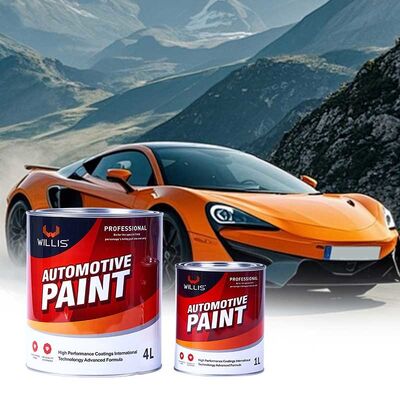 WILLIS Industrial 2K Solid Color Acrylic Car Body Paint with Pigment OEM Code Spray Application Liquid Coating (Model 206)
