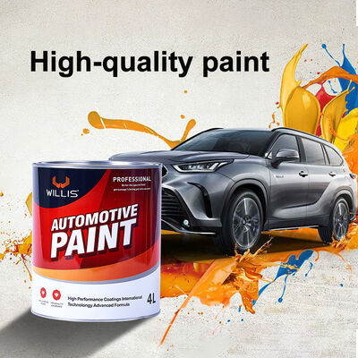 Pintura de carrocería de coche Sostenible Eco WILLIS Pintura para automóviles 1K 2K Acrílico de color sólido en aerosol con código OEM Recubrimiento líquido para plástico metal
