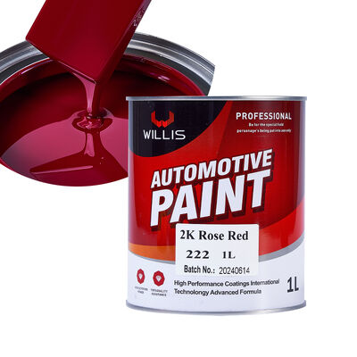 Fabricante chino de pintura automotriz, recubrimiento 2K rojo rosa, buen precio, suministros, pintura de dos componentes para repintado de automóviles