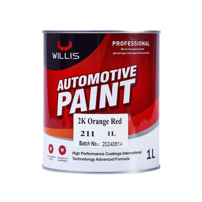 Pintura automotriz acrílica 2K color naranja rojo metálico, superventas, buen precio, varios colores disponibles