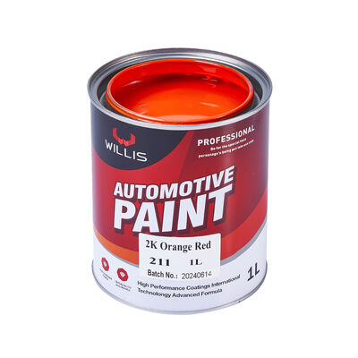 Pintura automotriz acrílica 2K color naranja rojo metálico, superventas, buen precio, varios colores disponibles