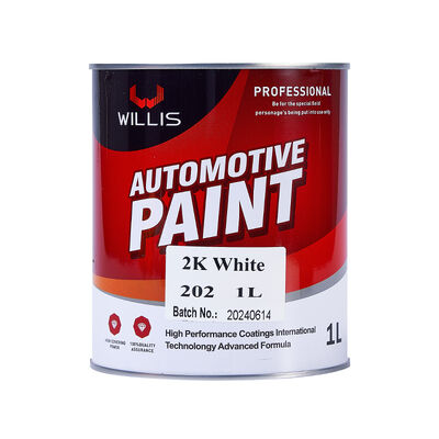 Pintura de coche blanca sólida 1K 2K de alta venta, recubrimiento líquido de fábrica para automóviles, acabado metálico y plástico para automóviles, principalmente resina acrílica