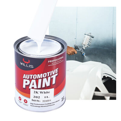 Pintura de coche blanca sólida 1K 2K de alta venta, recubrimiento líquido de fábrica para automóviles, acabado metálico y plástico para automóviles, principalmente resina acrílica