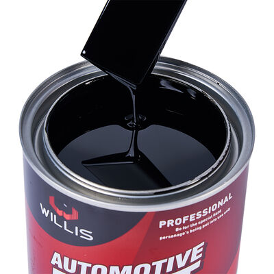 Pintura de revestimiento de automóviles de 2K Negro Color metálico Pintura de automóviles Refinar Base de acrílico de dos componentes Pintura superior de múltiples colores