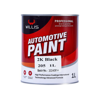 Pintura de revestimiento de automóviles de 2K Negro Color metálico Pintura de automóviles Refinar Base de acrílico de dos componentes Pintura superior de múltiples colores