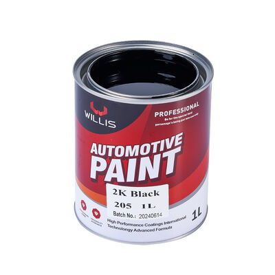 Pintura de revestimiento de automóviles de 2K Negro Color metálico Pintura de automóviles Refinar Base de acrílico de dos componentes Pintura superior de múltiples colores
