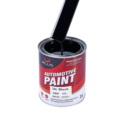 Pintura de revestimiento de automóviles de 2K Negro Color metálico Pintura de automóviles Refinar Base de acrílico de dos componentes Pintura superior de múltiples colores