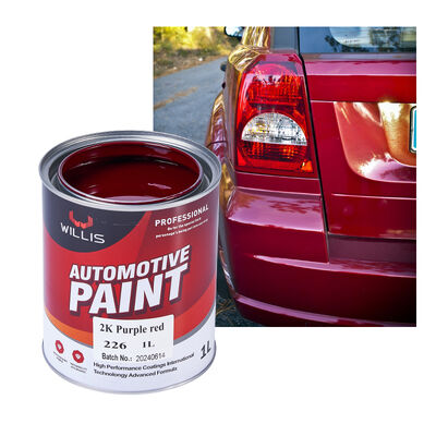 Pintura para automóviles acrílica de alta calidad de 2K púrpura rojo color metálico de venta caliente suministro de fábrica OEM disponible recubrimiento de reparación de automóviles
