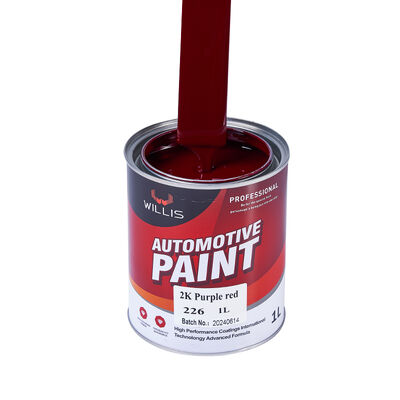Pintura para automóviles acrílica de alta calidad de 2K púrpura rojo color metálico de venta caliente suministro de fábrica OEM disponible recubrimiento de reparación de automóviles