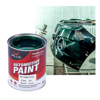 Venta caliente 2K Verde Dorado Pintura de automóviles de automóviles de varios colores Disponible Basecoat Refinish Coating Paint Pintura de reparación de automóviles
