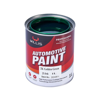 Venta caliente 2K Verde Dorado Pintura de automóviles de automóviles de varios colores Disponible Basecoat Refinish Coating Paint Pintura de reparación de automóviles