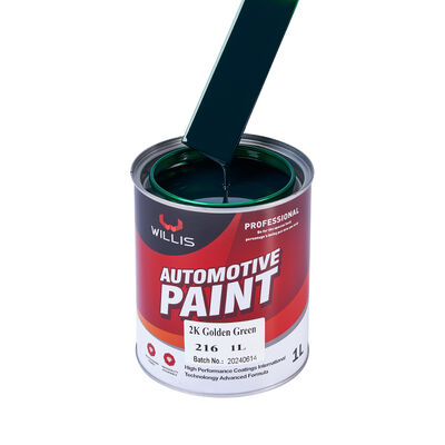 Venta caliente 2K Verde Dorado Pintura de automóviles de automóviles de varios colores Disponible Basecoat Refinish Coating Paint Pintura de reparación de automóviles