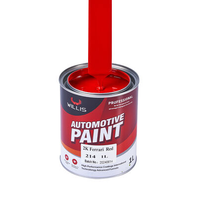Suministros del fabricante Fábrica OEM Pintura de coche automática Buen precio Venta caliente 2K 2K Recubrimiento líquido rojo Múltiples colores