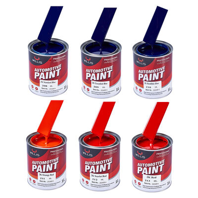 Recubrimiento y pintura acrílica 2K de alta calidad, color rojo anaranjado automotriz, superventas a buen precio, varios colores disponibles