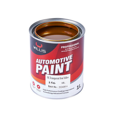 1K Transparente Hierro Amarillo Basecoat Pintura automática Resina acrílica Revestimiento líquido Revestimiento plástico Spray Aplicación Automóvil Refinado OEM