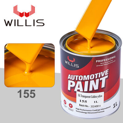 1K Transparente Amarillo Dorado Pintura en Aerosol Automotriz Recubrimiento Líquido Resina Acrílica de Un Componente para Repintado de Automóviles Color Sólido