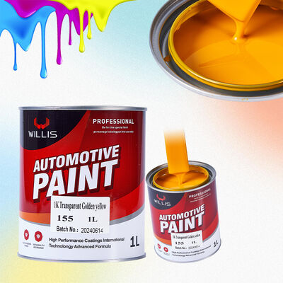 1K Transparente Amarillo Dorado Pintura en Aerosol Automotriz Recubrimiento Líquido Resina Acrílica de Un Componente para Repintado de Automóviles Color Sólido