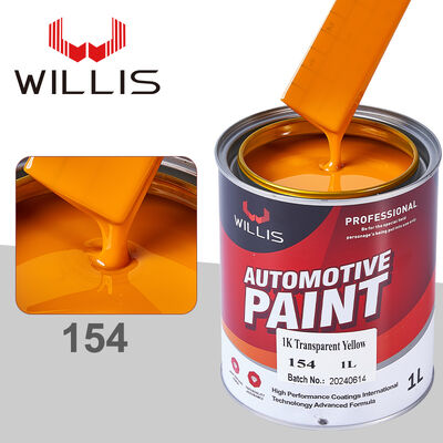 WILLIS 1K Basecoat Automotive Acrylic Spray-On Coating para Car Boat Refinish Plastic Coating Modelo 154 Líquido a base de pigmento