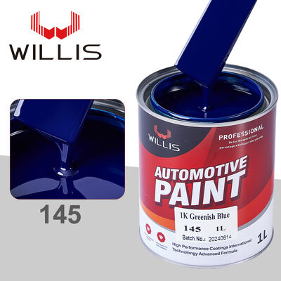 Pintura para coche 1K Azul verdoso Basecoat Sólido Automotriz con Resina Acrílica Recubrimiento Líquido Spray Pintura de Repintado Automotriz