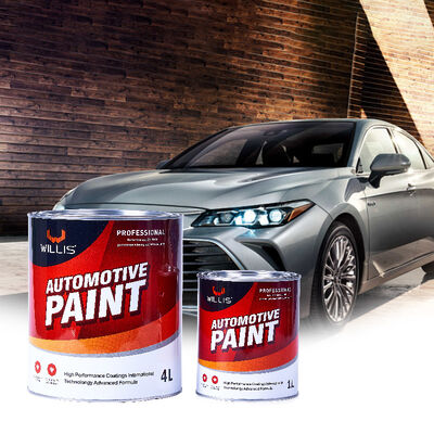 Reparación de automóviles de Willis Revestimiento líquido 1K Basecoat Extra Marrón Rojo Resina Acrílica Car Refinish Spray Aplicación de pintura automotriz