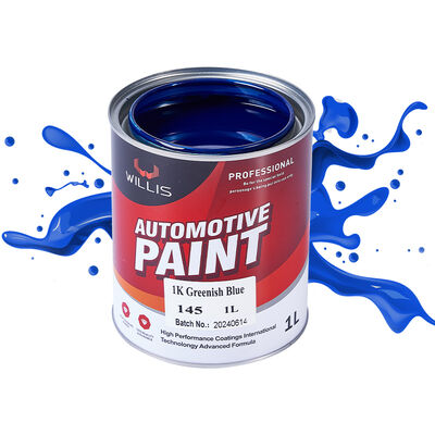 Pintura para automóviles 1K Verde Azul Pintura para automóviles Color sólido 1K Basecoat con recubrimiento de resina acrílica Pintura automática de acabado