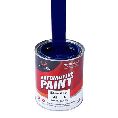 Pintura para automóviles 1K Verde Azul Pintura para automóviles Color sólido 1K Basecoat con recubrimiento de resina acrílica Pintura automática de acabado