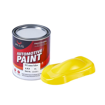 Pintura Automotriz Base Bicapa Amarilla Limón 1K de Alta Venta, Mejor Vendida de China, Recubrimiento de Resina Acrílica / Diluyente para Pintura de Automóviles