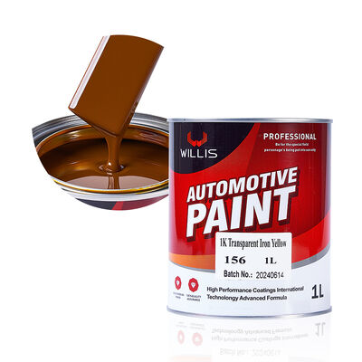 Fabrica directa 1K Transparente hierro amarillo pintura de reparación de automóviles líquido resina acrílica de un componente para pintura de automóviles