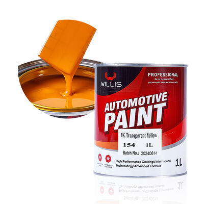 1K Transparent Yellow  Factory direct sales ultra-low price spray paint one-component acrylic resin liquid car repair paint