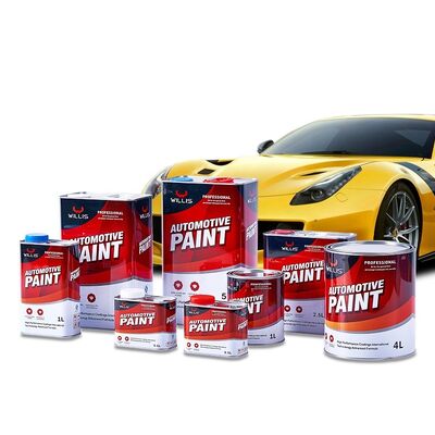 Ventas directas de fábrica 1K amarillo medio resina acrílica de un solo componente pintura líquida de reparación de automóviles ultra bajo precio recubrimiento y pintura de pulverización