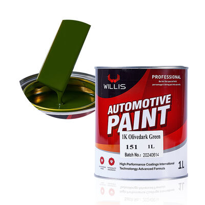 1K Liquid Acrylic Resin Automotive Repair Spray Paint Pintura verde oliva para automóviles con adelgazante de relleno para automóviles