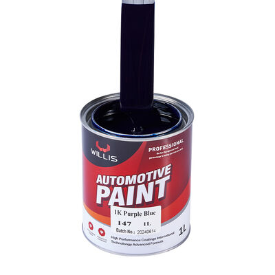 Willis 1K Auto Refinish Basecoat Solid Purple Blue Acrylic Resin Coating Putty Paint Automotive Coating From China