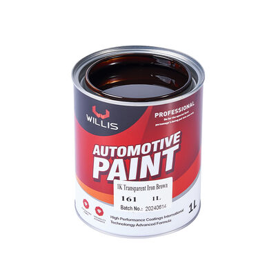 Venta caliente 1K Acrílico Resina de pintura de automóviles de bajo precio de hierro marrón tono metálico Spray Aplicación reparación de automóviles pintura más delgada barniz