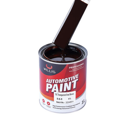 Venta caliente 1K Acrílico Resina de pintura de automóviles de bajo precio de hierro marrón tono metálico Spray Aplicación reparación de automóviles pintura más delgada barniz