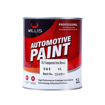 Venta caliente 1K Acrílico Resina de pintura de automóviles de bajo precio de hierro marrón tono metálico Spray Aplicación reparación de automóviles pintura más delgada barniz