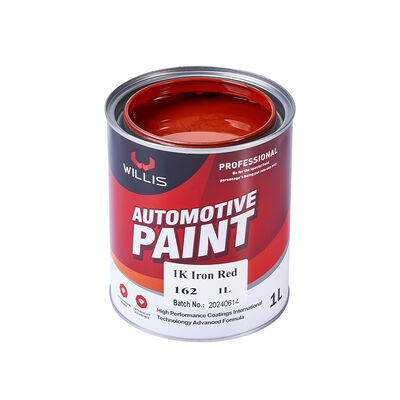 Venta caliente 1K pintura de recubrimiento de automóviles Resina acrílica de alto rendimiento hierro Tonos metálicos rojos Automoción Refinar pintura de automóviles Precio bajo