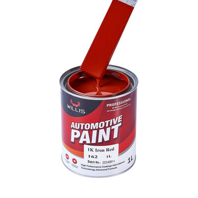 Venta caliente 1K pintura de recubrimiento de automóviles Resina acrílica de alto rendimiento hierro Tonos metálicos rojos Automoción Refinar pintura de automóviles Precio bajo