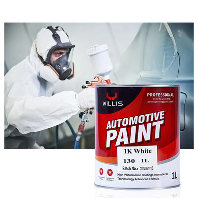 Pintura de alta calidad de 1K de un solo componente Blanco de automoción de alta cobertura de alta cobertura de resina acrílica eficiente