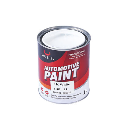 Pintura de alta calidad de 1K de un solo componente Blanco de automoción de alta cobertura de alta cobertura de resina acrílica eficiente